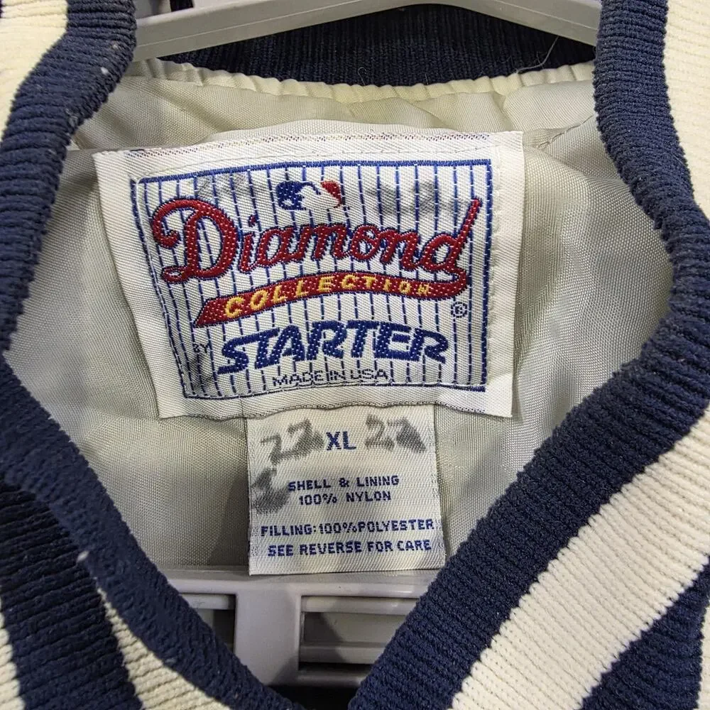 Vintage New York Yankees‎ Jacket Mens XL Blue MLB Baseball Starter Varsity 90s